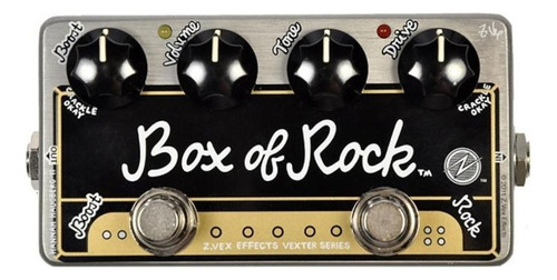 Zvex Box Of Rock - Pedal Overdrive Y Booster P/Guitarra