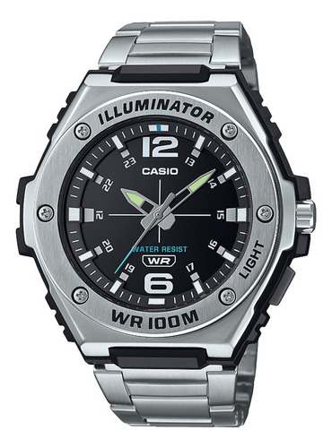 Reloj Casio Acero Inoxidable Análogo Original Plata Hombre