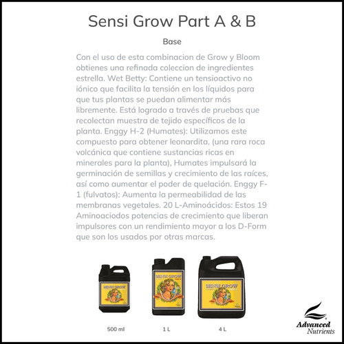 Advanced Nutrients - Sensi Grow Part A 1l