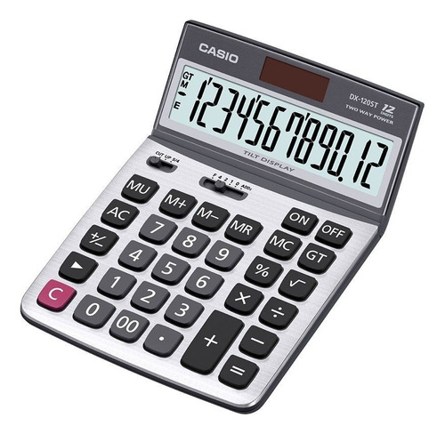 Calculadora Casio Dx-120st Serie De Valores 100% Original Color Plateado