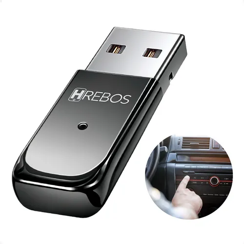 Adaptador Receptor Bluetooth Usb Carro Musica Chamada S/fio Hrebo...