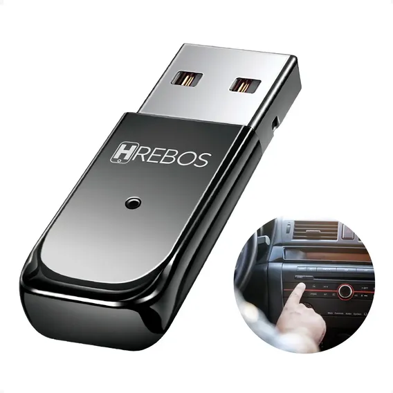 Adaptador Receptor Bluetooth Usb Carro Musica Chamada S/fio
