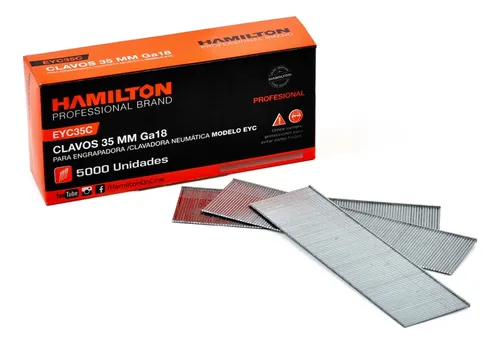 Clavos Hamilton Para Clavadora Neumatica 35mm X 5000u Eyc35c