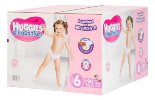 Pañales Huggies Ultraconfort Etapa 6 90pz.