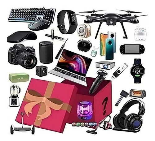 Caja Sorpresa Misteriosa 3 A 8 Artículos Electrónica De Aw1
