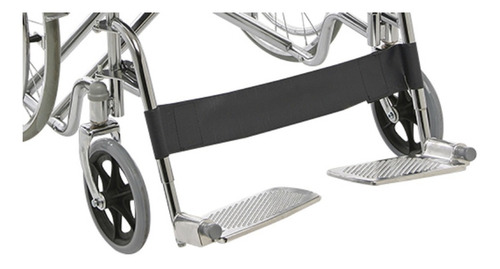 Imagen 5 de 8 de Silla De Ruedas Plegable Reforzada Obesos Silfab S3011a