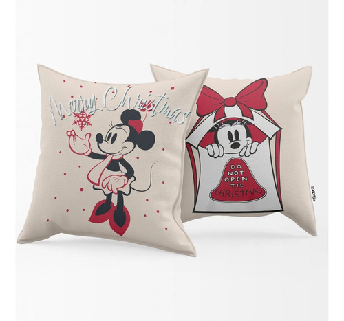 Almohadon Infantil Navidad Minnie Mouse