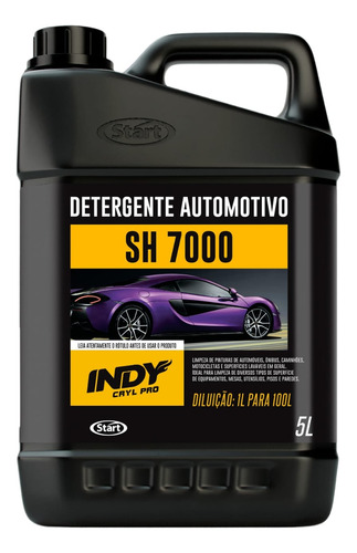 Detergente Automotivo Sh7000 Consentrado 5l Limpeza