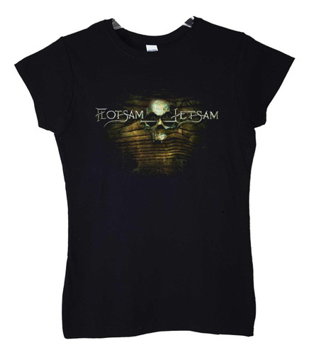 Polera Mujer Flotsam And Jetsam Iron Maiden Metal Abominatro