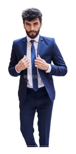 Traje outlet azul francia