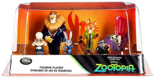 Disney Zootopia 6 Pieza De Pvc Conjunto