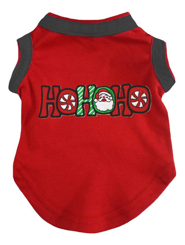 Petitebella Santa Claus Hohoho - Camisa Para Perro (rojo, S.