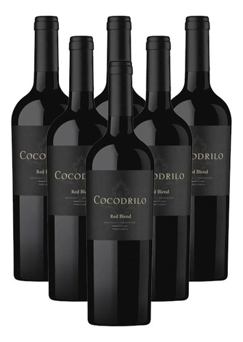 Vino Tinto Cocodrilo Red Blend 750ml Caja X6 Puro Escabio