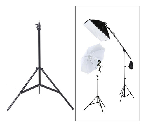 Fotografía Soporte De Luz Trípode Ajustable 75cm-200cm