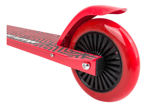 Scooter Musa 100% Aluminio Con Casco, Rodilleras Y Coderas Color Rojo Sport Runner