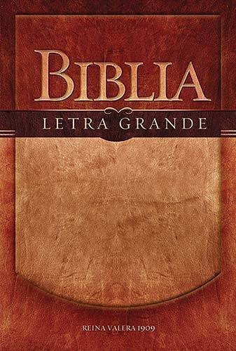 Biblia Letra Grande-rv 1909, De Rvr 1909- Reina Valera 1909. Editorial Grupo Nelson, Tapa Blanda En Español
