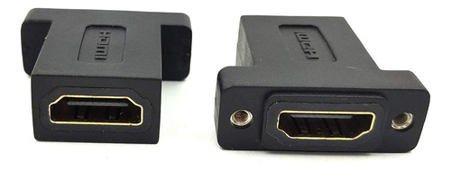 Haokiang - Adaptador De Acoplador Hdmi, Hembra A Hembra, Con