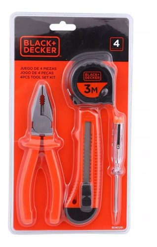 Kit De Ferramentas Com 4 Peças Black + Decker Bd80291840