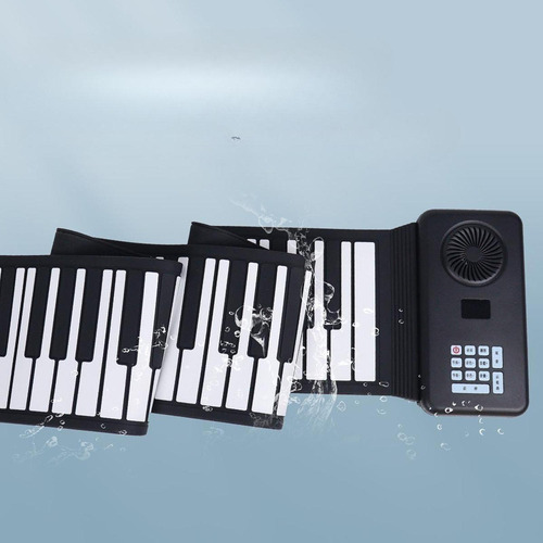 Teclado Enrollable De 88 Teclas, Piano Recargable Con Sonido