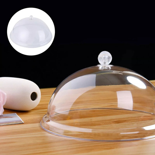 Cake Dome Cover Bell Acrílico Expositor Domo Transparente Fo