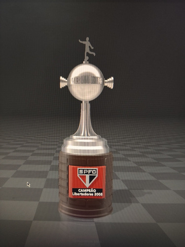 Mini Taça Libertadores Customizada São Paulo 2005 30cm