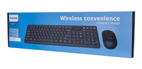 Imagen 2 de 2 de Combo Teclado + Mouse Inalambrico Philips C314 - Revogames