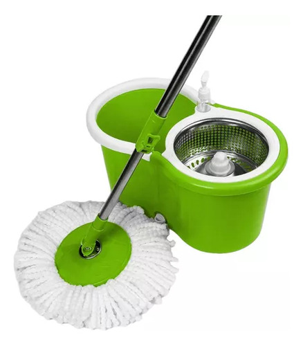 Trapeador Giratorio Con Cubeta Spin Mágico Microfibra Mop