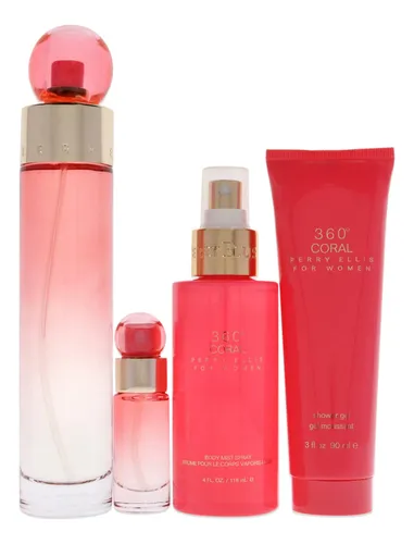 Perfume Perry Ellis 360 Coral Edp De 100 Ml Y Bruma Corporal