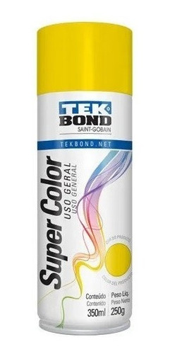 Pintura Acrilica En Aerosol 250g Tekbond Uso General Amarill