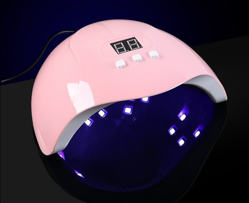 Lámpara Para Uñas 54w Led Uv Digital Display Temporizador