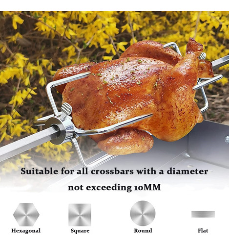 S 2x Tenedor Para Barbacoa Y Rosticero De Pollos A Carbón