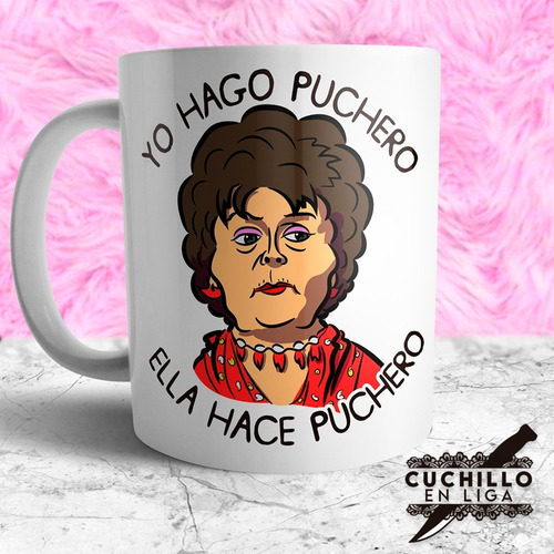 Taza Cerámica Esperando Carroza Elvira Pelicula Argentina 