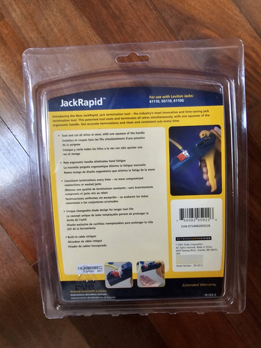 Fluke Networks Ponchadora Jr-lev-2 Leviton 61110 5g110 6110g