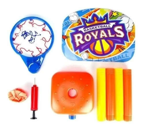 Imagem 6 de 6 de Cesta De Basquete Infantil Tabela Bola E Inflador Regulável