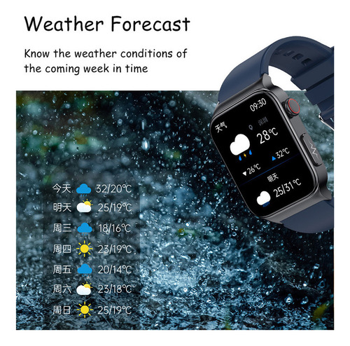 Reloj Smartwatch For Medir Glucosa Pulsera Android E500-