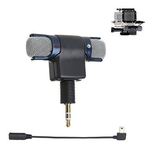 Micrófono Para Gopro, Cable Adaptador De Micrófono Accesorio