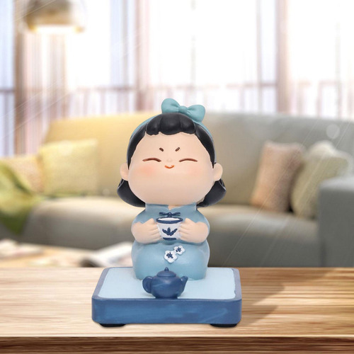 Soporte Para Teléfono Celular, Mini Estatua De Té