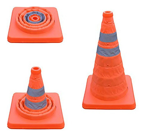 Cono De Seguridad Reflectante Multiusos Plegable, Conos Coral