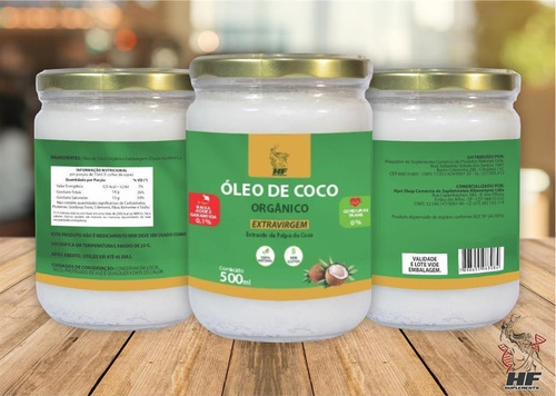 Imagem 2 de 3 de 2x Oleo De Coco 500ml Orgân. Extravirgem Hidrata Cabelo Pele