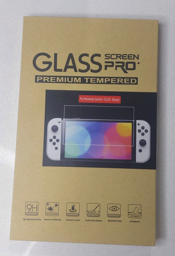 Imagen 1 de 2 de Lamina De Vidrio Nintendo Switch Oled