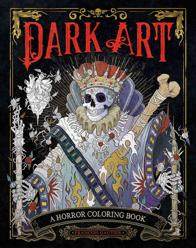 Libro Dark Art: A Horror Coloring Book - Nuevo