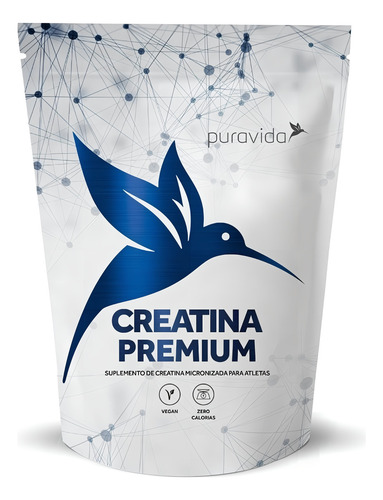 Pura Vida Premium Suplemento creatina en polvo en bolsita de 300 ml