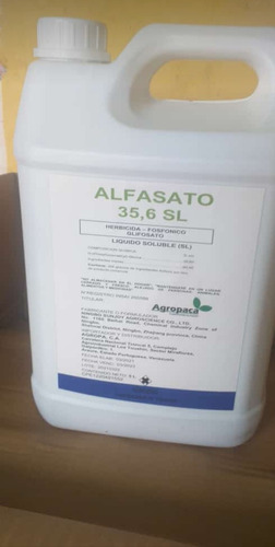 Imagen 1 de 3 de Herbicida Alfasato 35,6 Sl Glifosato