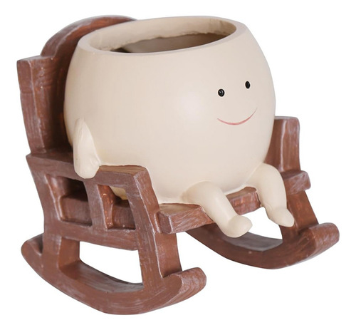 Maceta Smile Face, Bonitas Macetas De Resina Para Interiores