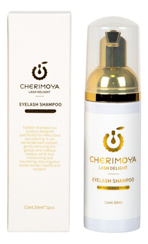 Lash Shampoo Cherimoya Espuma Para Extension De Pestaña Color Blanco