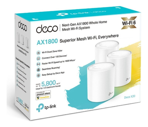 Access Point Wi-fi Mesh Tp-link Deco X20 Pack X 3 Unidades