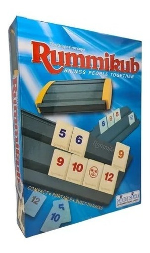 Juego De Mesa Rummikub Fichas En Pasta Compacto Con Factura