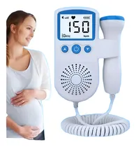 Comprar Sonar Fetal Doppler Ultrassom Ouvir Batimentos Bebe Portátil Cor Azul