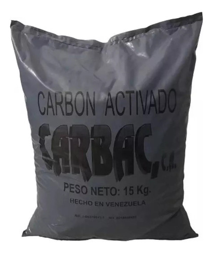 Carbón Activado Carbac Para Filtros De Agua Saco De 15 Kg.