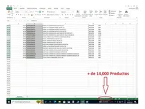Comprar Base De Datos En Excel + De 14 Mil Productos Abarrotes P